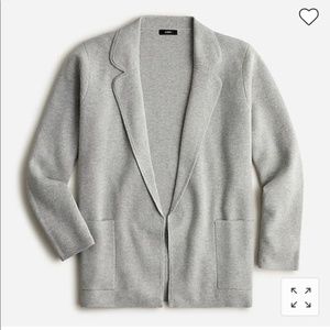 J. Crew Eloise Sweater Blazer XXS (Heather Grey)